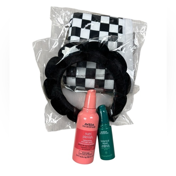 New AVEDA Nutri Plenish Botanical Repair Hair Towel & Headband Bundle - Picture 11 of 11